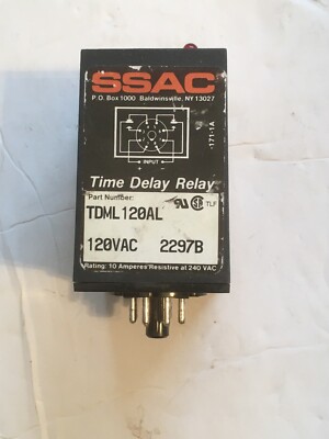 SSAC TDML120AL Time Delay Relay 120VAC (D63)