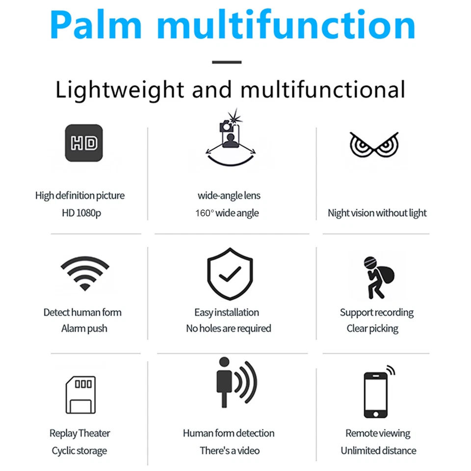 HD 1080P Mini WIFI Camera Recorder Home Security Motion Detection Camcorder 32G - Image 2 of 4