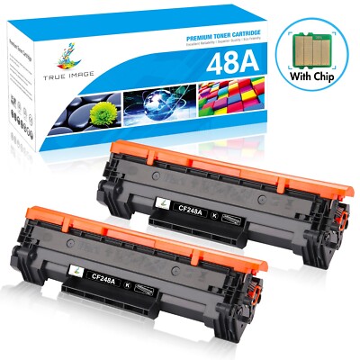 2PK CF248A 48A Toner Cartridge for HP LaserJet Pro M15a M15w M16a M16w MFP M28a