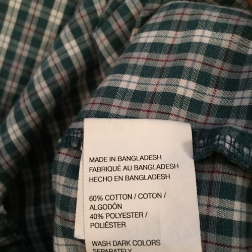 Arrow Shirt XL Long Sleeve Green Button Up Mens Plaid Casual - 第 12/12 張圖片