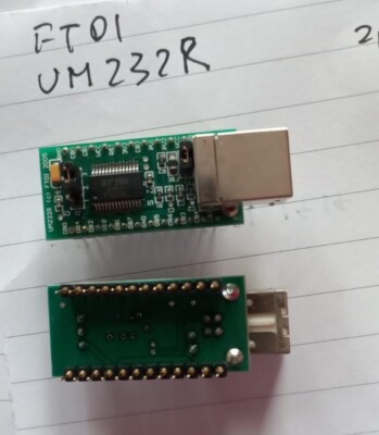 UM232R Ftdi Evaluation Kit, USB-UART, TTL, FT232RL