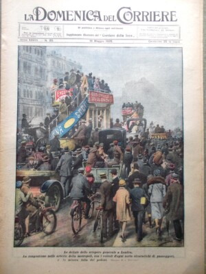 La Domenica del Corriere 16 May 1926 Strike London Noble Cave Paradise