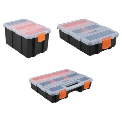 Portable Tool Box Organizer 6/11/21 Grids Storage Box Screws Hardware Organizer