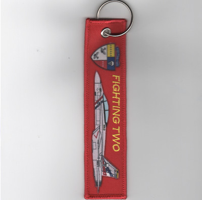6'' NAVY VFA-2 REMOVE BEFORE FLIGHT KEYCHAIN KEY RING