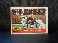 1965 Topps Set-Break #134 Mickey Mantle Ws3 EX-EX+ NO CREASES Beauty