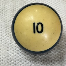 Vintage Replacement Billiard Pool Ball 2 1/4" Diameter 10 Blue Stripe