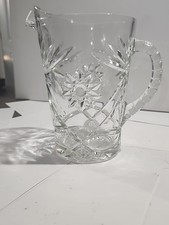 Vintage Anchor Hocking Early American Precut (EAPC) Clear Glass Pitcher