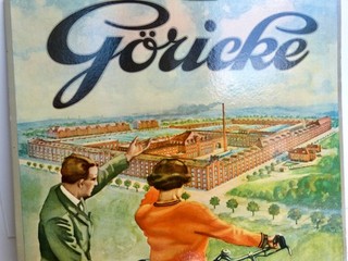 Antico manifesto originale in cartone " Göricke " Bikewerke 1930 circa in ottime condizioni!