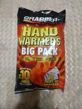 1 Grabber Warmers Big Pack 10 Hours HAND Warmers - 20 Grabber/10 Pairs
