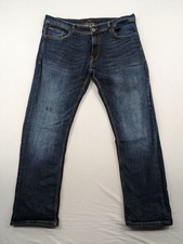 Smog Herren Jeans Jay Slim Straight W38 L32 Dark Wash Blau Stretch Denim