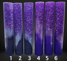 Purple Swirl Glitter Jumbo Round Pen Blank