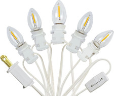 5 Base C7 String Bulbs Christmas Village Light Accessory Cord with 5 LED Light B