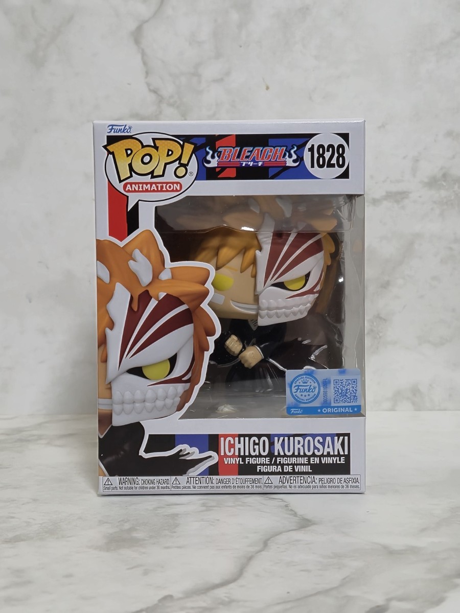 Funko Pop! Bleach - Ichigo Kurosaki with Half Mask #1828 with .5