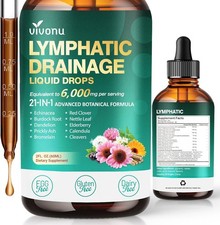 21-in-1 Lymphatic Drainage Drops for Liposomal, 6000mg Immune  Lymph System Sup