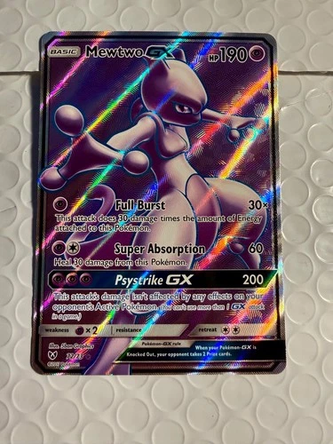 Mewtwo GX (Full Art) 72/73 Shining Legends Holo Pokemon Card