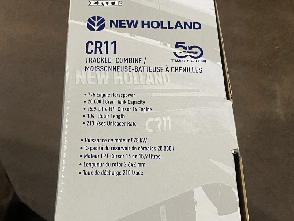 Rare Gold Chase New Holland CR11 Combine W/Corn & Draper Head 2025 Farm Show - Image 3 of 4