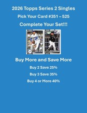 2026 Topps Series 2 Base Cards #351-#525  You Pick - Complete Your Set Free Ship