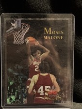 1996 Topps Stars - Moses Malone #127 Finest Refractor