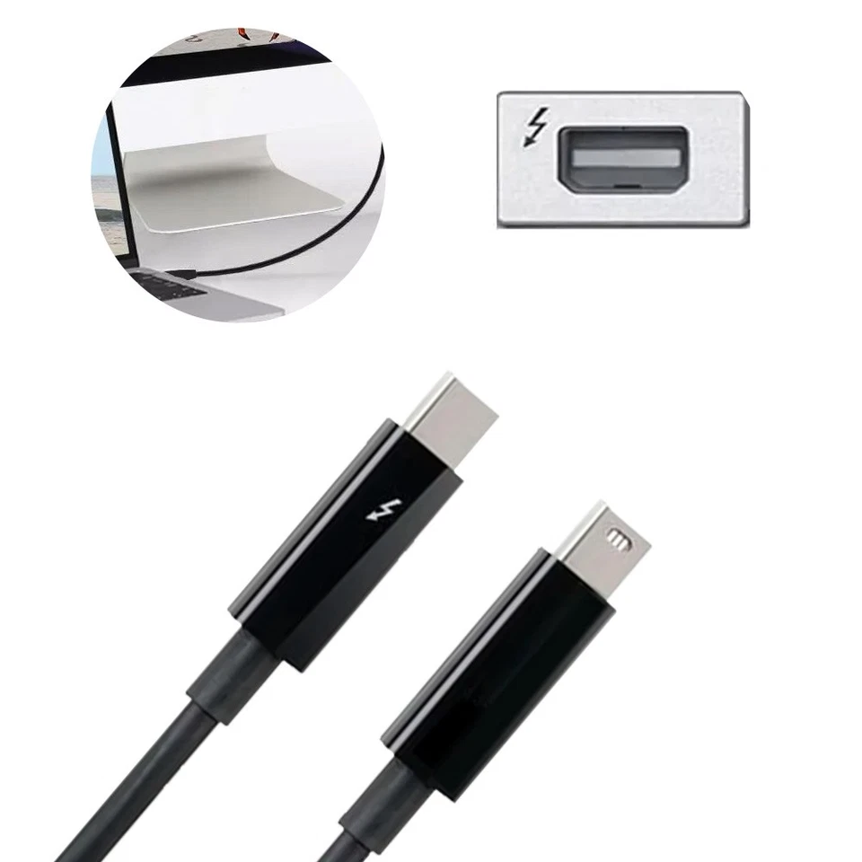 Thunderbolt 2 to Thunderbolt 2 Cable 20Gbps 2M For Apple MacBook Air/Pro/iMac - Image 3 of 4