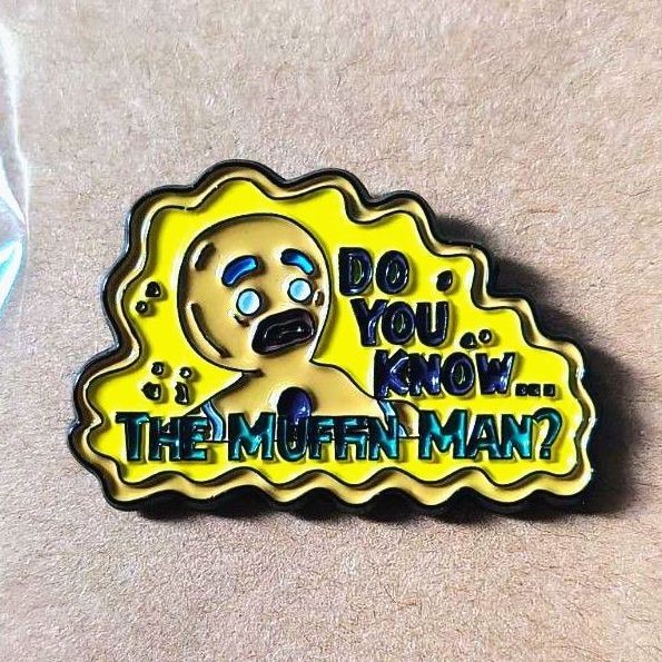 Shrek Gingy "Do You Know The Muffin Man?" Enamel Pin Gingerbread Funny Vintage