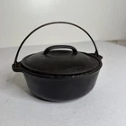 Wagner 1891 original cast iron cookware 2 QT. BEAN POT with Cast Iron Lid!