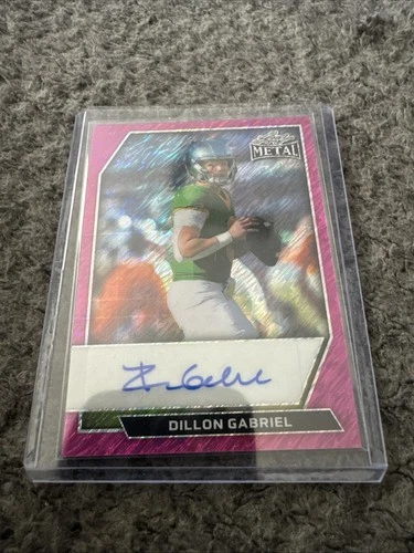 2026 Leaf Metal Dillon Gabriel Prismatic Pink Auto Card BA-DG1 3/6