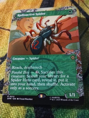 BORDERLESS Radioactive Spider - Spider-Man - NM - Magic: The Gathering - MTG