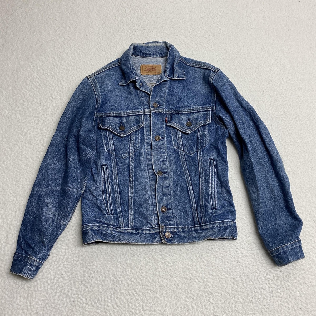 Vintage Levis Jacket Mens (Fits 36) Blue Trucker USA 70506-0217