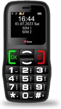 TTfone TT220 Big Button Mobile Phone 32MB Black Unlocked 2G