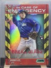 Front of Brooks Lee 2025 Topps Stadium Club In Case Of Emergency Insert Rookie /99
