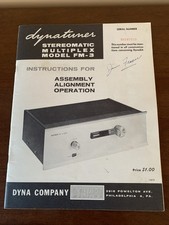 Dynatimer Stereomatic Multiplex Model FM-3 Assembly Alignment Operation+Diagram