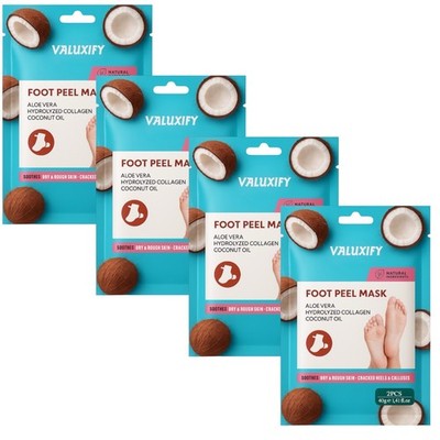 Peeling Fuß Peeling Sockenmaske Baby weiche Füße entfernt abgestorbene Haut 4er-Pack