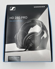 Sennheiser HD 280 Pro Over Ear Studio Headphones Black Closed Back Coiled Cable