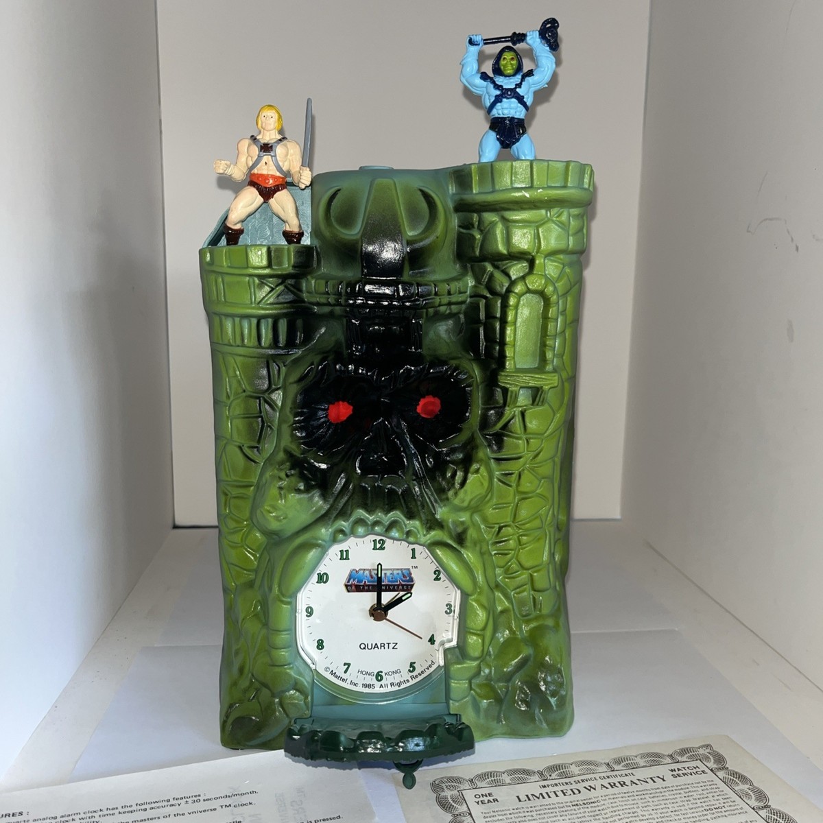 Masters of the Universe Castle Grayskull Animated Alarm Clock New