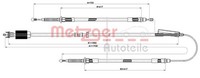 Metzger Seilzug, Feststellbremse 11.5840 FüR Opel