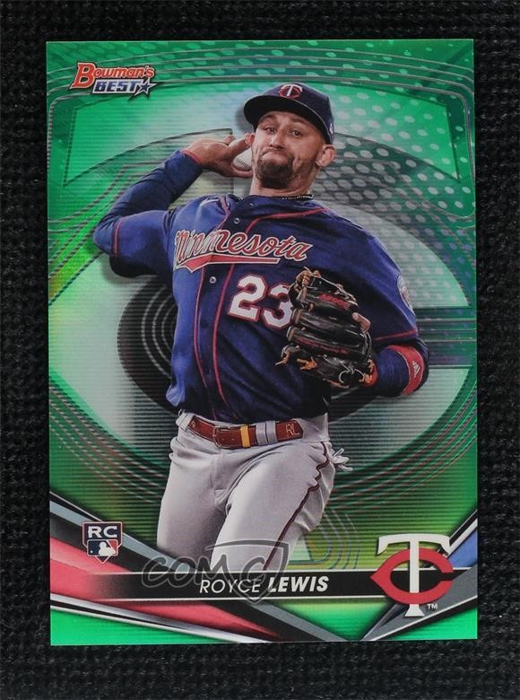 2022 Bowman's Best Green Refractor 72/99 Royce Lewis #65 0us4