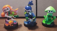 Nintendo amiibo Splatoon Girl, Squid, Boy Character Figure Pack - NVL-E-AE3A