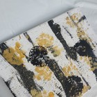 Signed Abstract Black & Gold Canvas Painting, Unframed Single Piece — photo 3