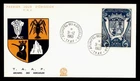 DR WHO 1969 FRENCH ANTARCTIC FSAT FDC COAT OF ARMS 500F AIRMAIL M76671