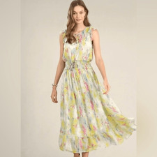 NEW Anthropologie Watercolor Maxi Dress 4