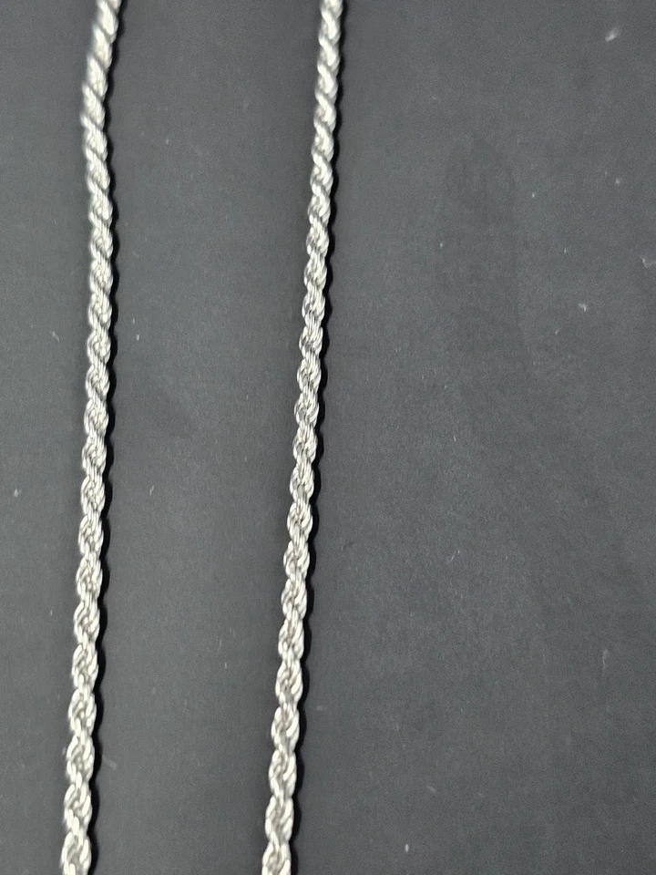 DK 925 Amethyst & Black Rhodium Cross On KA 1772 925 Chain,20" - Image 3 of 4