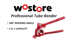 Wostore 3 In 1 Tubing Bender 0-180 Degrees Pipe Bender Tool For 1/4 5/16 3/8 "OD