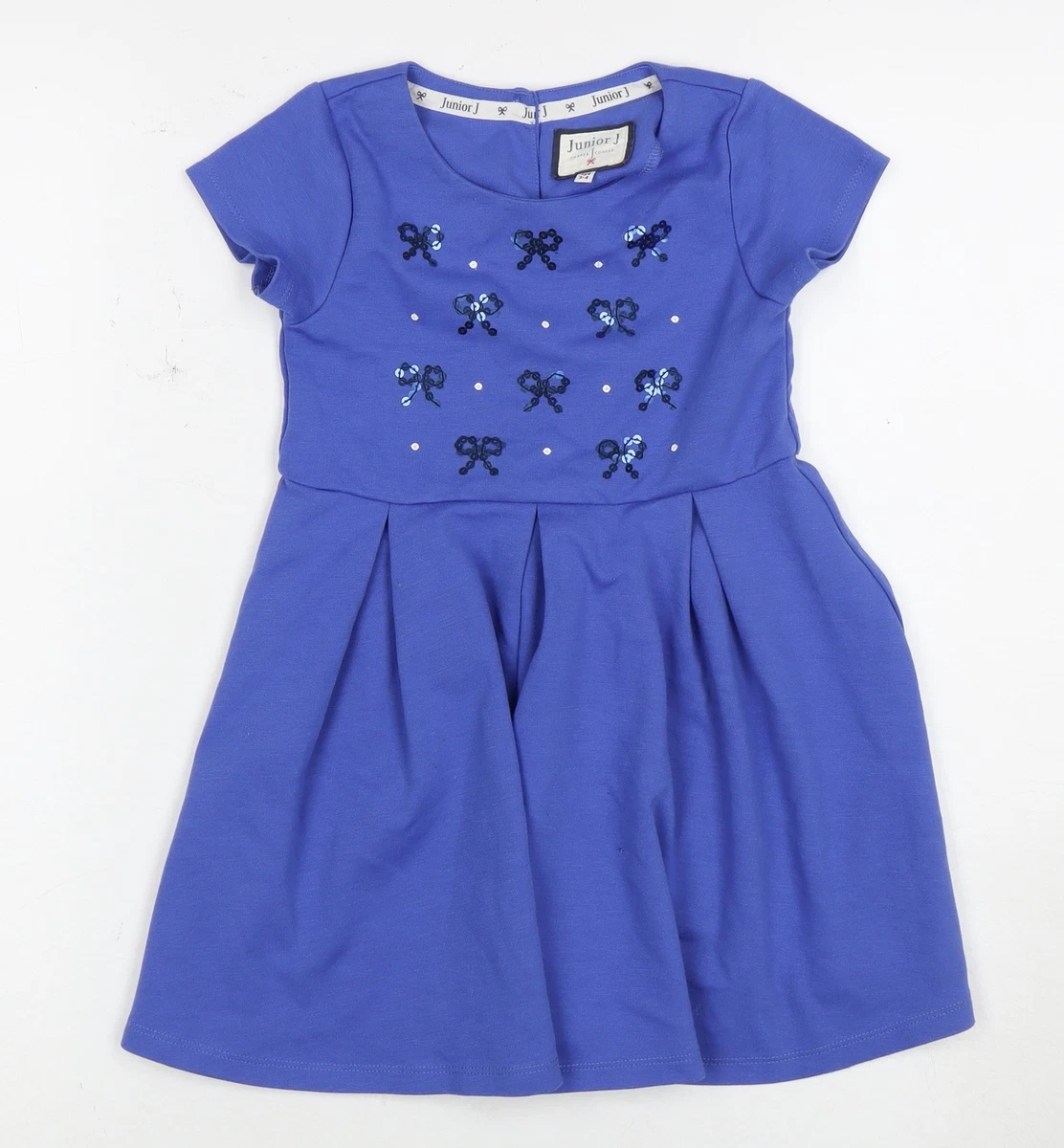 Robe Sans Manches Jasper Conran Pour Fille - Taille 10 Ans (environ), Couleur Marine - Occasion Très Bon état