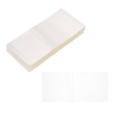 125x56mm PVC Perforated Shrink Bands, 250Pcs 0.05mm Thick Shrink Wrap, Clear