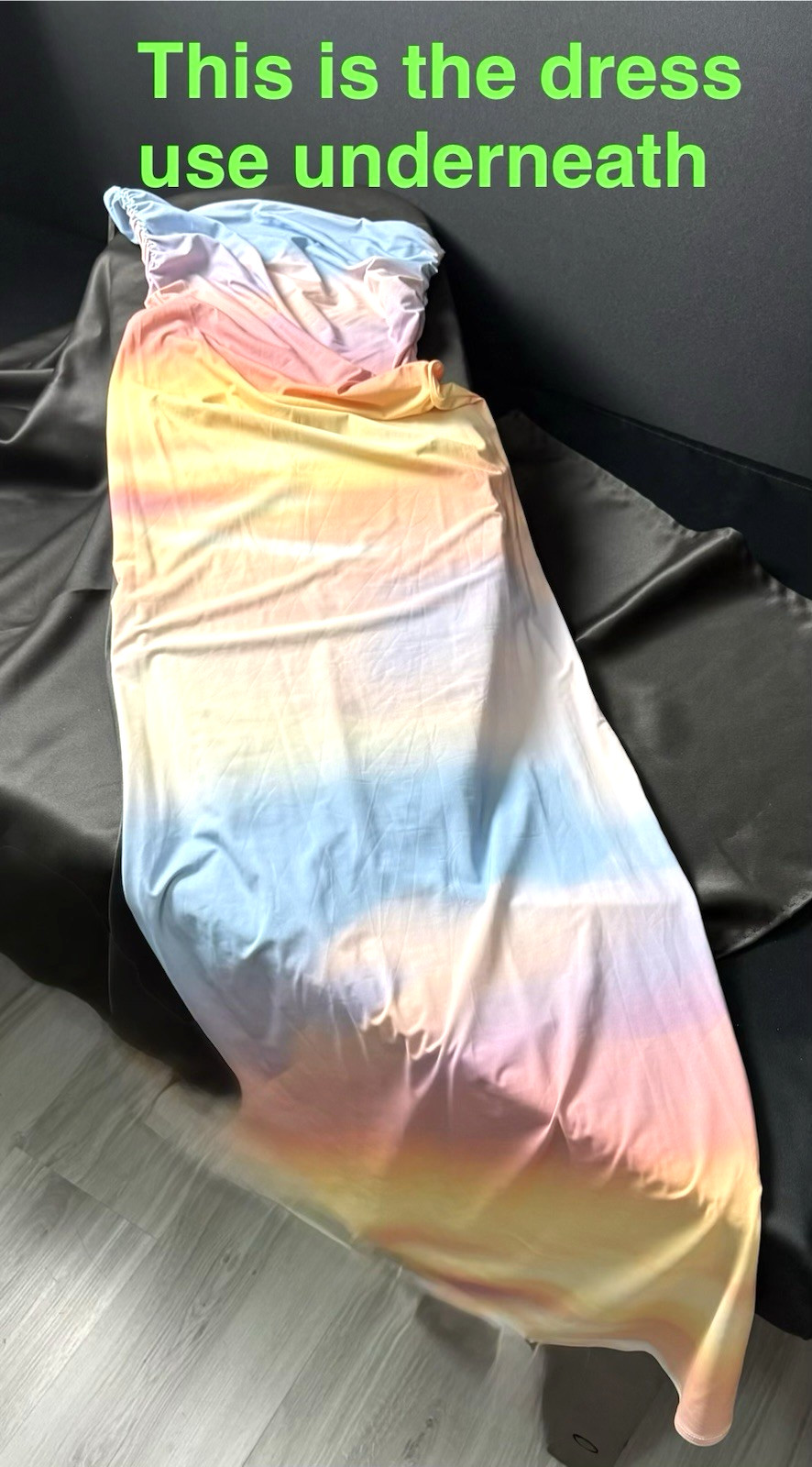 ZARA SPARKLY SLEEVELESS BEIGE W/TINY COLORED RHINESTONE MAXI MESH DRESS S NEW thumbnail 12