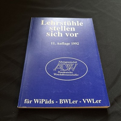 Lehrstühle Stellen Sich Vor Mit Widmung Kiste500