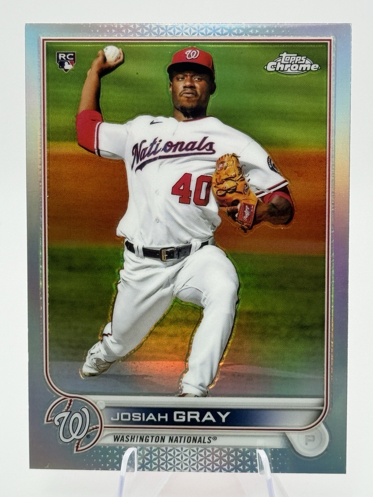 2022 Topps Chrome - Josiah Gray #160 Refractor (RC)