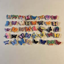 Lot Of 40 Shoe Butterfly Charms Croc Style