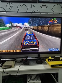 Sega Saturn  Console Bundle Tested W/controller And 6 Games
