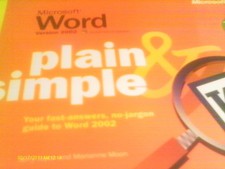 Microsoft Word Version 2002 Plain Simple